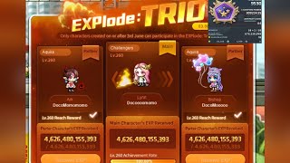 INSTANT FREE TWO Lv.260 Character (ft. EXPlode: Trio event) & Achieved 9500 Union!