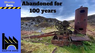 Hidden away in a valley, This steam crane has sat here for 100 years !