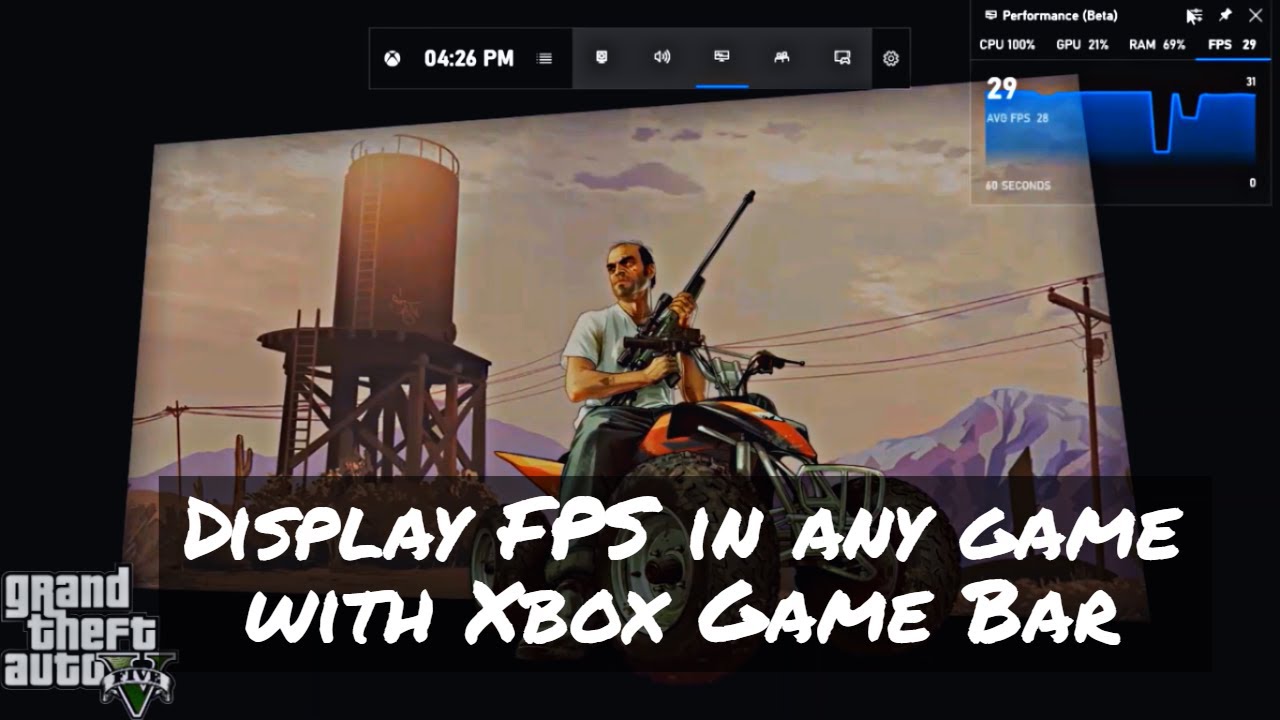 Display Fps With Xbox Game Bar Youtube