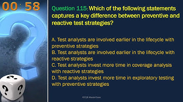 ISTQB - Question 111 TO 120 - ISTQB Test manager practice set