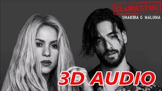 Shakira Ft. Maluma (3D AUDIO) - Clandestino (WEAR HEADPHONES)
