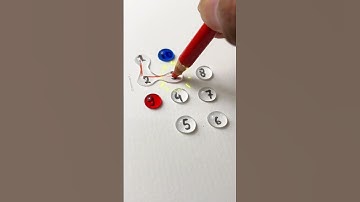 Draw a Checkered Path With Numbers 1 end 10?#shorts