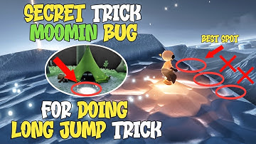 Secret bug Moomin for do Long Jump trick in Trial of Water | Tutorial Long jump easily | Sky Cotl