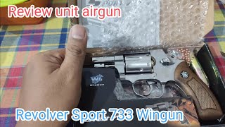 Review unit airgun Revolver sport 733 wingun, keren abiss!!