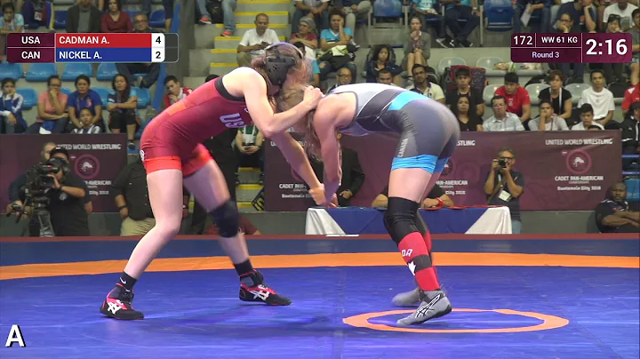 Round 3 WW - 61 kg: A. CADMAN (USA) v. A. NICKEL (CAN)