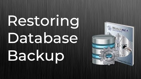 Restoring Database Backup