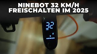 2025 Methode: Ninebot 32 km/h Unlock – F2, MAX G30, MAX G2, E2 Pro, ZT3 Pro, GT 3 Pro