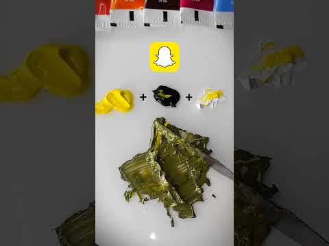 What Color Do Mix Snapchat Logo Colors Make Colormixing Mixme Asmr Asmrart Paint Snapchat