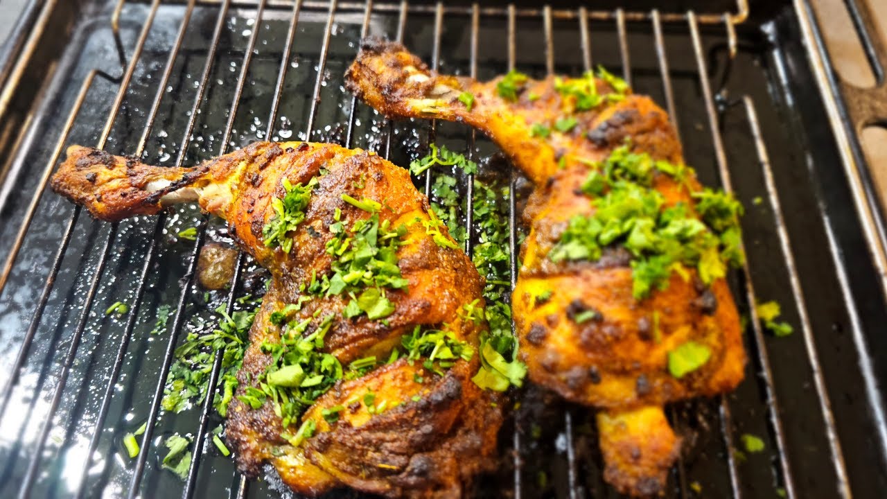 Easy oven baked chicken quarters YouTube