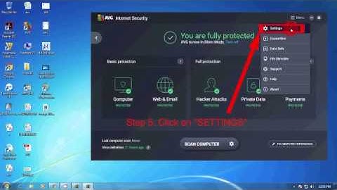 AVG Antivirus Firewall On & OFF