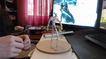 Polymer clay beginner tutorial - Alien Xenomorph part 1 - prepping work for clay