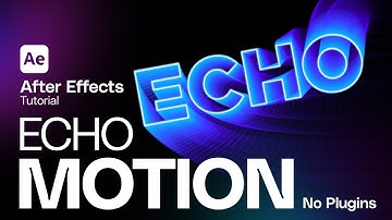 Typo Echo Trail Animation Effect in After Effects | Smooth Typography Tutorial (No Plugins)