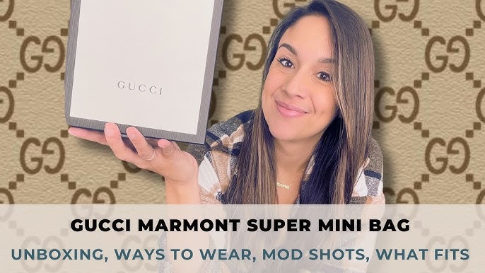 GUCCI MARMONT SUPER MINI REVIEW / WHAT FITS & 6 WAYS TO WEAR IT