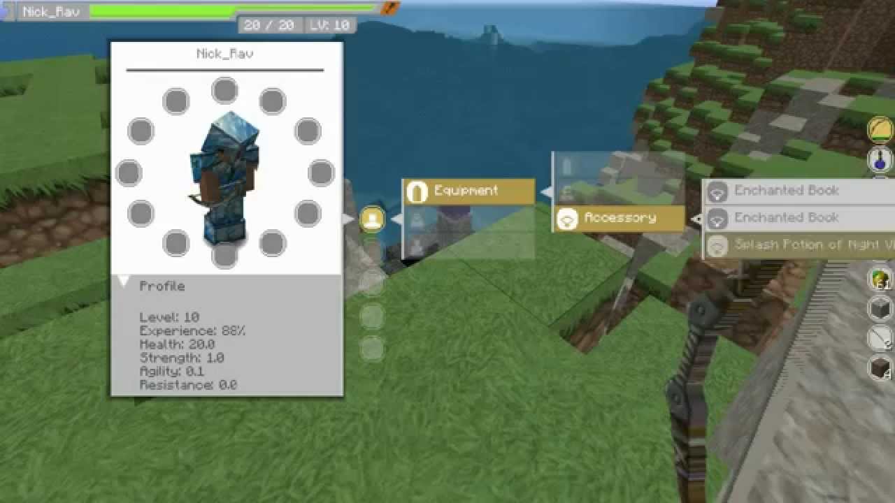 MInecraft Sword Art Online UI (Futuristic Inventory) 1.8/1 