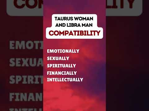 Taurus woman and Libra man compatibility