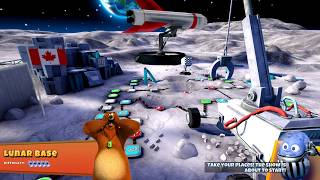 Lunar Base Board Full Game (28 Rounds) in Grizzy & the Lemmings Crazy Party screenshot 3