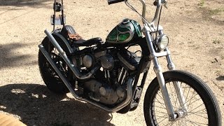 HARLEY SPORTSTER CHOP PROJECT UPDATE | New Sissybar and Handlebars