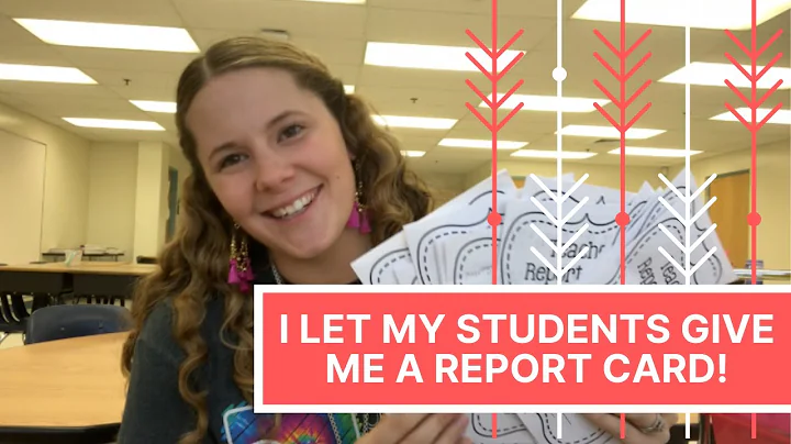 My Students Graded ME! | End of Year Activity Idea