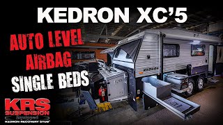 KEDRON 18'6 XC5 CARAVAN  ALS ® AUTOLEVEL AIRBAG KRS 'RECOVERY STUB'® SUSPENSION  SINGLE BEDS