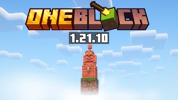 How To Download & Play OneBlock Skyblock 1.21.10 for Minecraft - Get & Install Map (NO MODS)