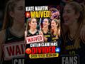 Kate Martin WAIVED?! Caitlin Clark Fans ERUPT Over SHOCKING Fever Reunion Drama!