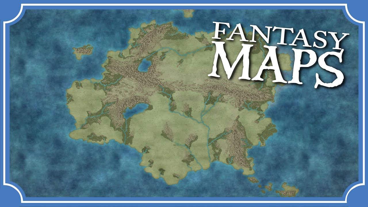 Making Fantasy Maps Episode 2 Rivers Forests Youtube