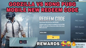 TODAY NEW REDEEM CODE | GODZILLA VS KONG EVENT REDEEM CODE | ENTER THE CODE TO CLAIM A PACK EVENT