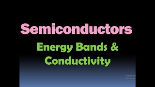 Energy Bands in Semiconductors (Electrons, Holes, Conduction, Current Density in Semiconductor) [HD]