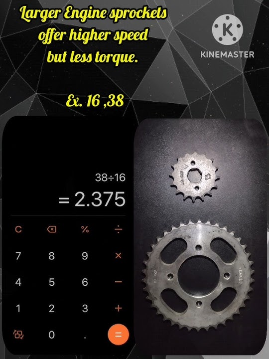 How to Compute Gear Ratios: Exploring Sprocket Combinations #sprocket  #shorts #motorcycle
