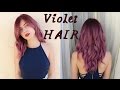 Dyeing My Hair VIOLET | Burgundy Roots + Purple Ends | Stella