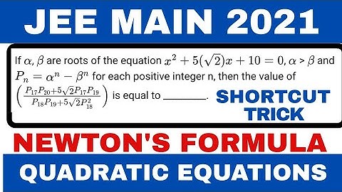 If alpha,beta are roots of the equation x^2+5√2x+10=0, Pn=alpha^n-beta^n for each positive integer n