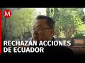 "No se puede irrumpir en la embajada de otro país": Ricardo Vanegas, exasambleísta de Ecuador