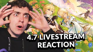 Genshin COOKED! This looks INSANE... 4.7 LIVESTREAM REACTION | Genshin Impact