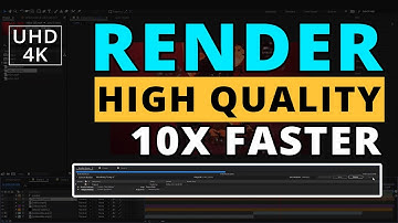 How to Render Fast High Quality After Effects Projects | Render 10x Faster! | Fast Rendering Tips