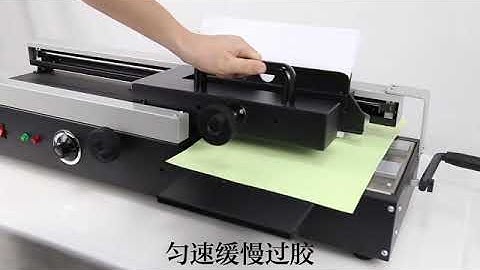 SEMI-AUTOMATIC DESKTOP HOT MELT GLUE BINDER WD40S(2)