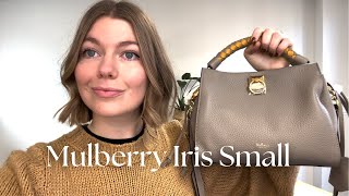 【MULBERRY】IRIS SHOULDER BAG Mulberry | Small Iris | Black & Midnight Heavy Grain | Women