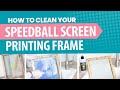 How to Clean Your Speedball Screen Printing Frame (remove stains and ghosting)