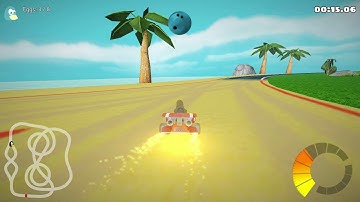 SuperTuxKart 1.0 - Volcan Island Egg Hunt 52.133