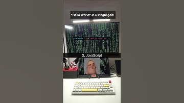 "Hello world" in 5 programming languages