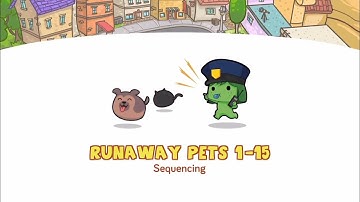 Puzzles Level 1-1 5  | CodeSpark Academy learn Sequencing in Donut Detective | Gameplay Tutorials