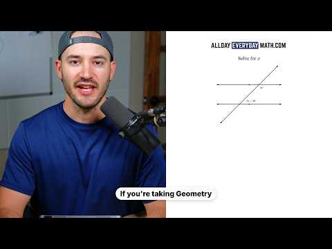 How to Solve for X with Same-Side Interior Angles | Geometry