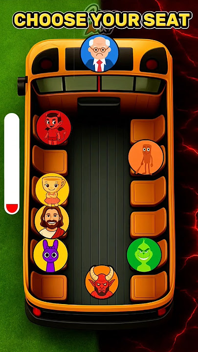 Pick Your Seat on the Bus! 😈 Did the Devil Win or ✝️ Jesus?#funny #animation #shorts