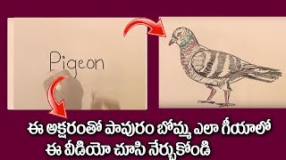 How To Draw a Pigeon From The Word Pigeon 2018 | Pigeon Easy Drawing | Kids Learning | ART WORK How To Draw a Pigeon From The Word Pigeon 2018 | Pigeon Easy Drawing | Kids Learning | ART WORK