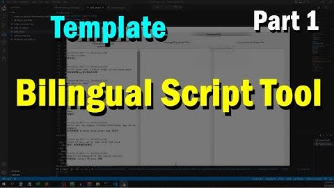 Bilingual Caption Tool | Part 1| Template #pythonbeginner