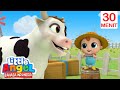 Om Mac Donald Punya Ternak🐮🐴🐔🐏 | Little Angel Bahasa Indonesia | Kartun Anak