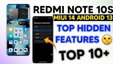 Redmi Note 10s MIUI 14 Android 13 New Update 🔥 HIDDEN FEATURES #redminote10smiui14