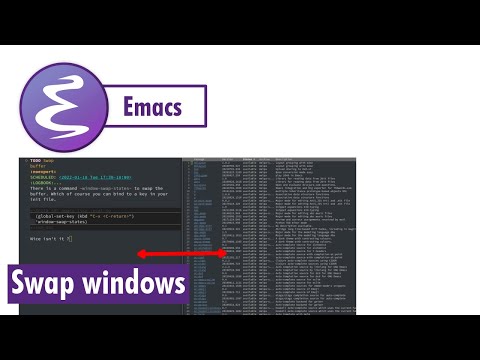  Update  Swap windows easily in Emacs