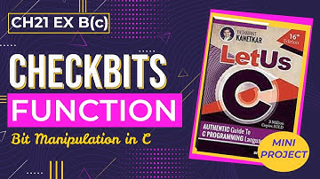 Let us C Solutions | C Programming | Checkbits function - Example of Bit Manipulation in C Language