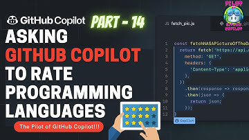 Asking GitHub copilot to rate programming languages #shorts #githubcopilot #ai #nocode #vscode