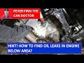 HINT! How to find Oil LEAKS in Engine below area?
